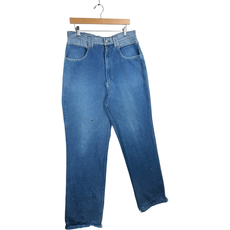 Vintage Buster Wide Leg Denim Jeans 33