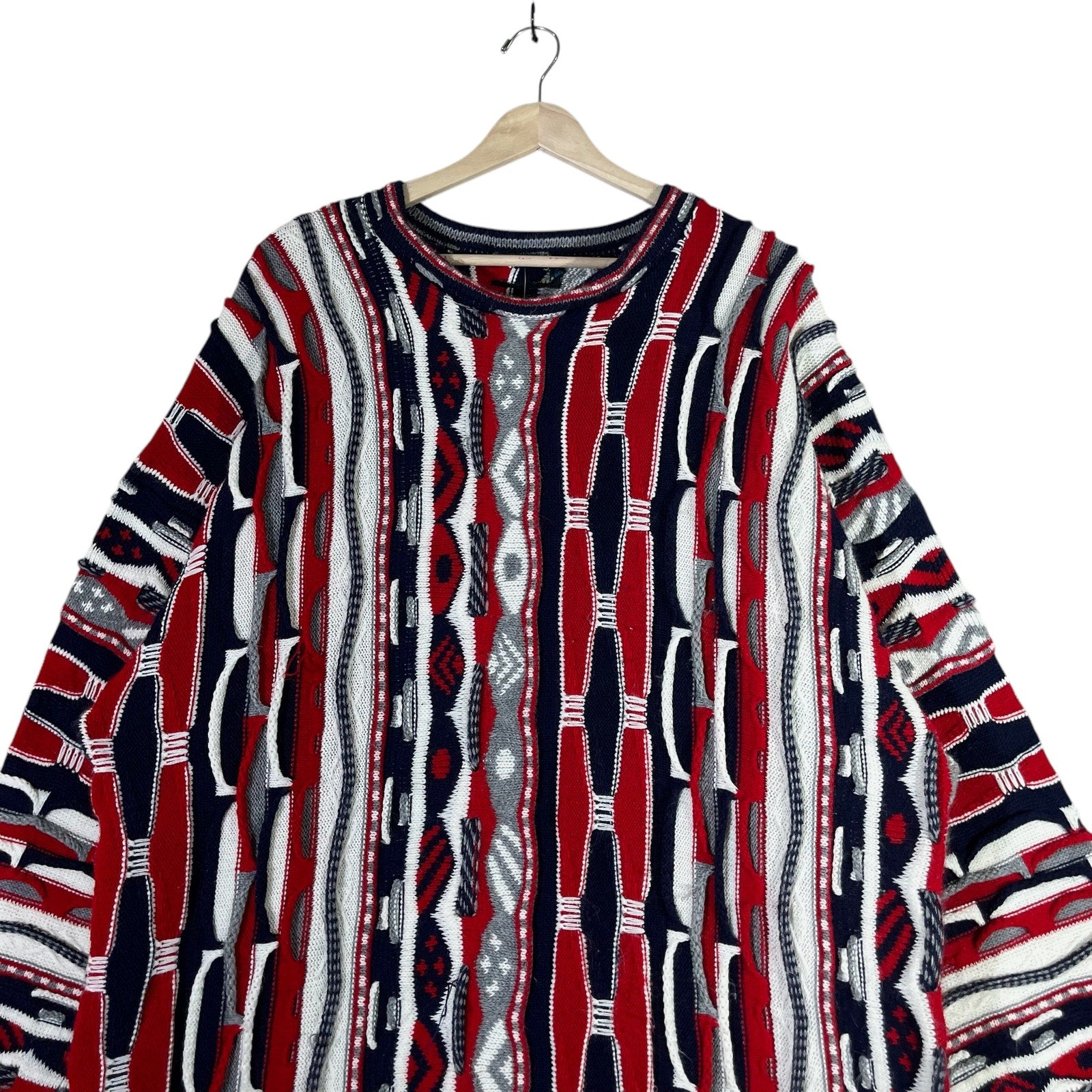 Vintage 3D Knit Sweater