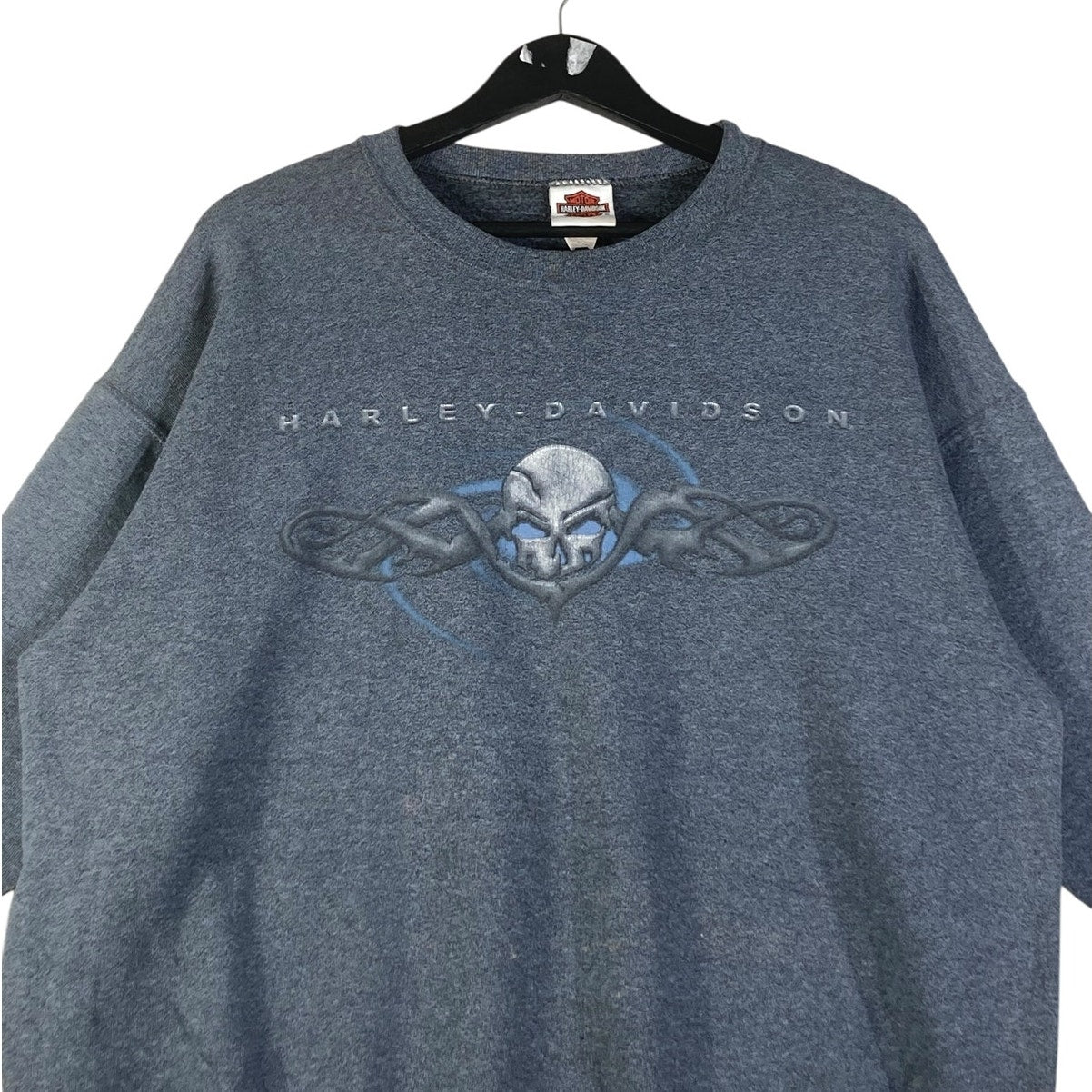 Vintage Harley Davidson Skull Graphic Crewneck