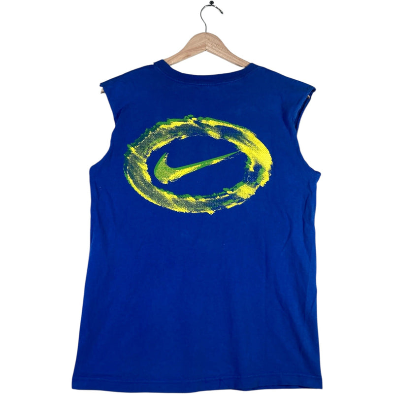 Vintage Nike Big Swoosh Cut Sleeves Tank Top