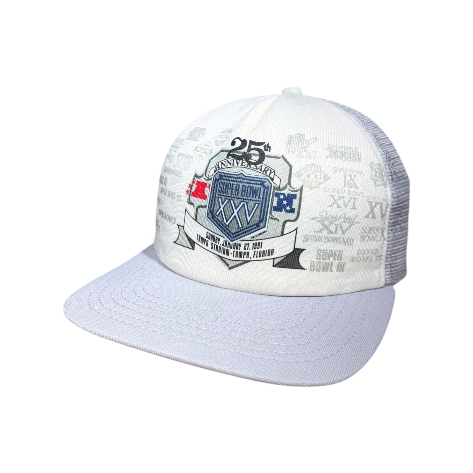 Vintage New Era Super Bowl 25th Tampa Bay NFL Mesh Snapback Hat