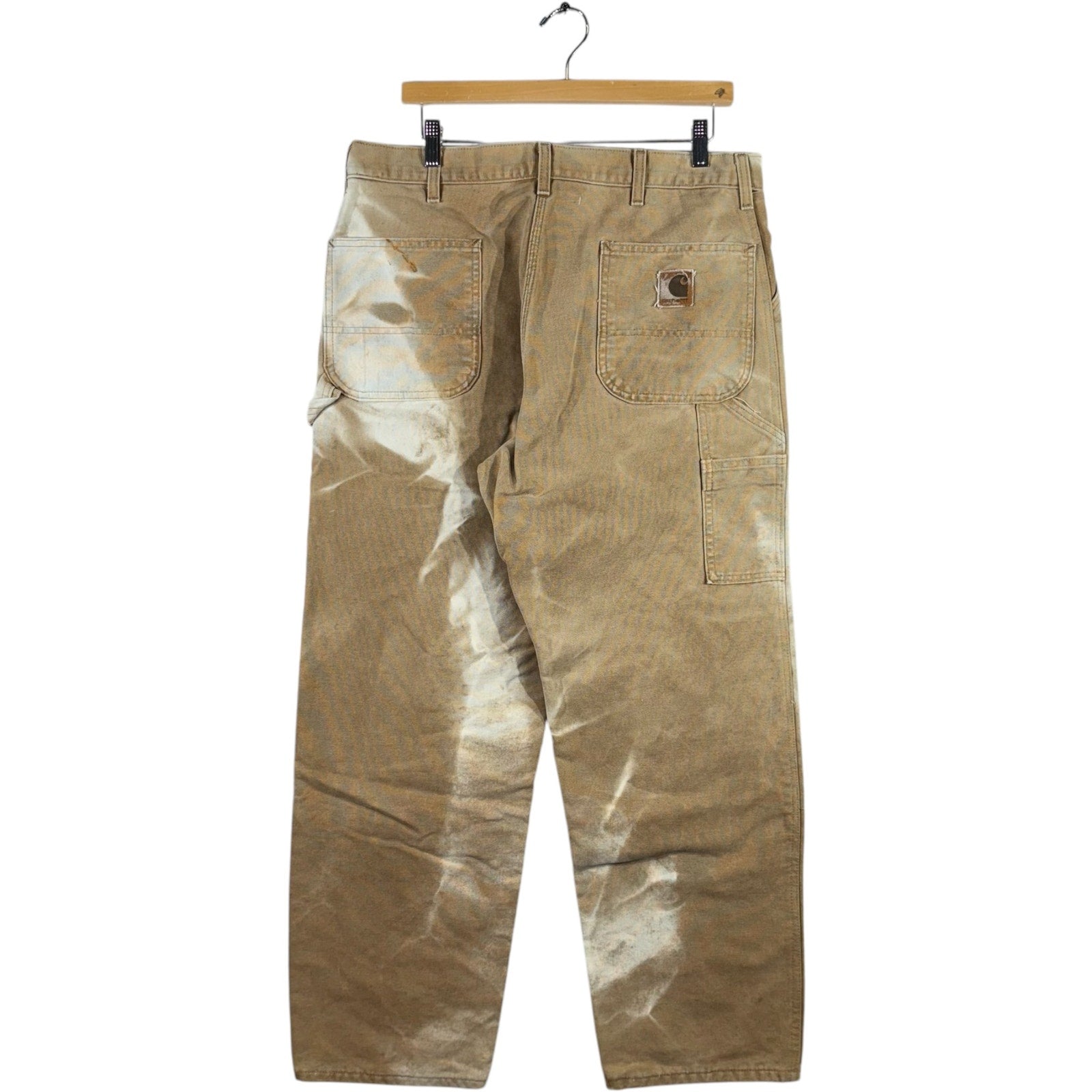 Vintage Faded Carhartt Straight Leg Carpenter Pants 35x29
