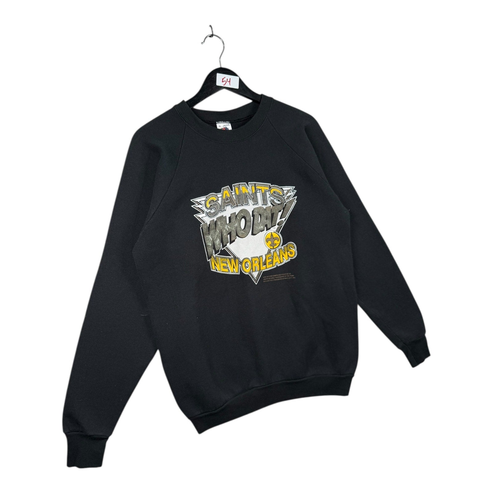 Vintage New Orleans Saints Who Dat NFL Crewneck XL