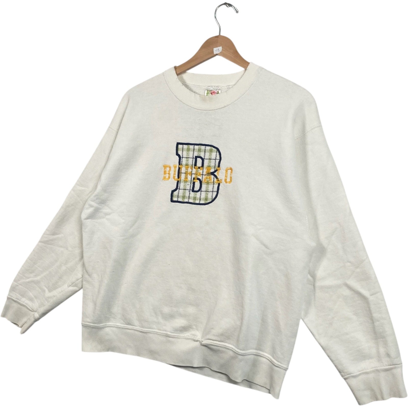 Vintage Buffalo State University Spellout Pullover Crewneck