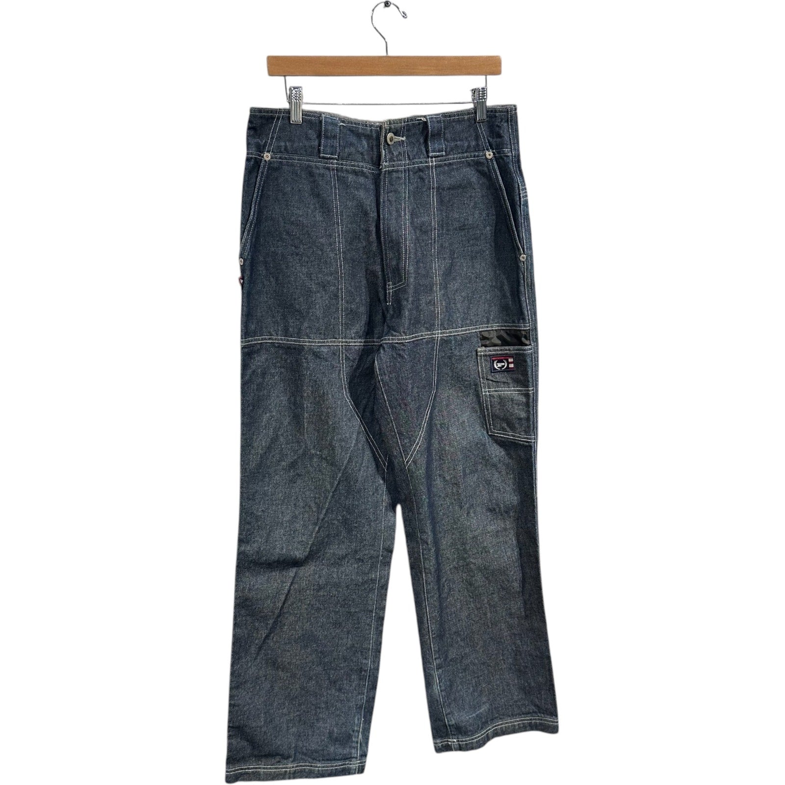 Vintage Phat Farm Wide Leg Denim Jeans 32 x 30