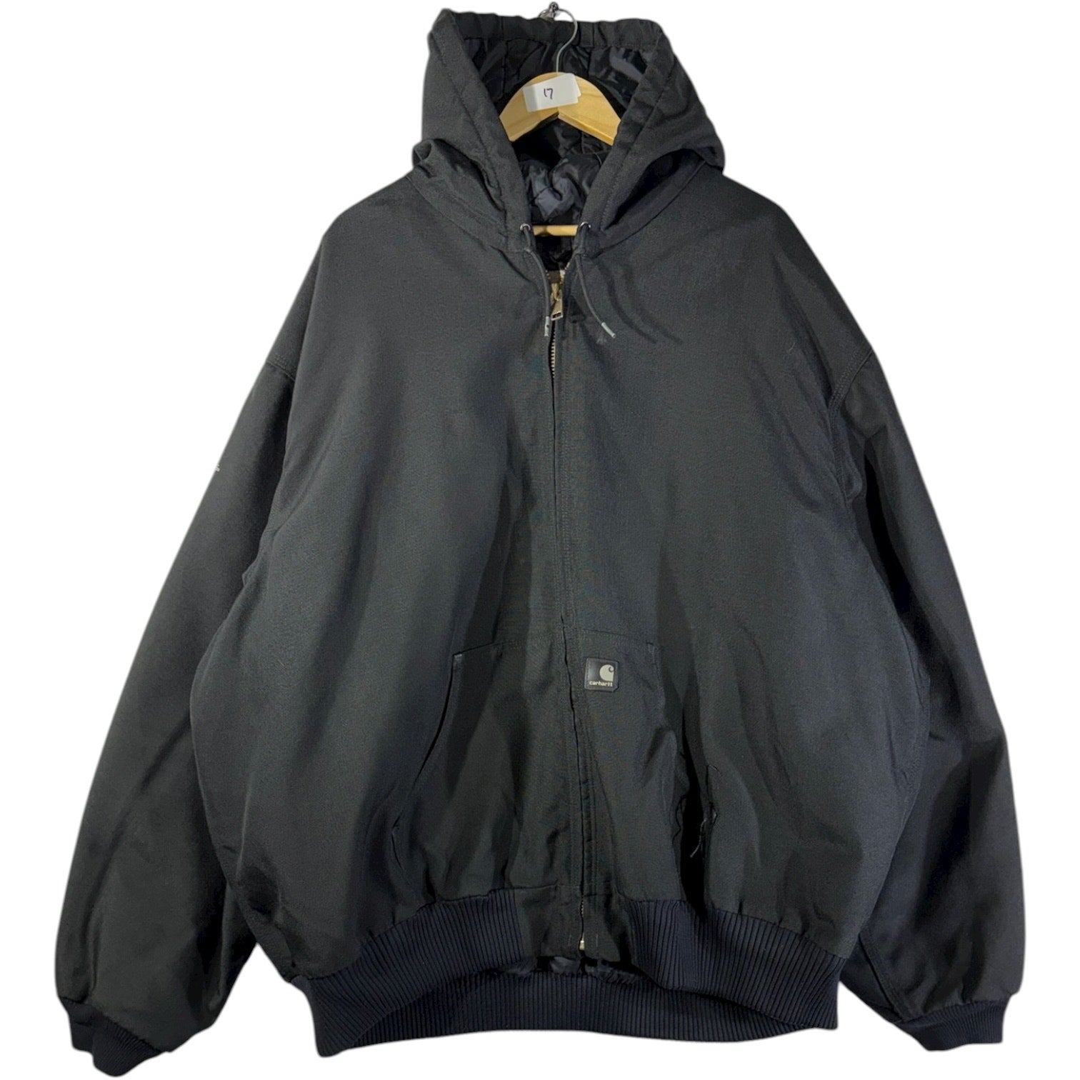 Vintage Carhartt Canvas Full Zip Hooded Workwear Jacket