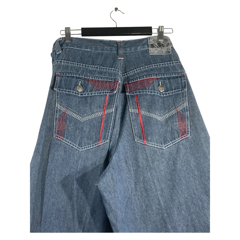 Vintage Wide Leg Bermuda Denim Shorts 31