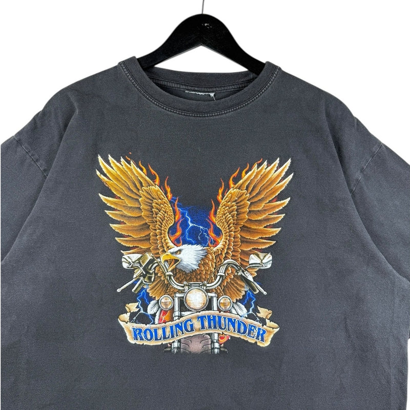 Vintage Eagle Motorcycle Biker Graphic T-Shirt