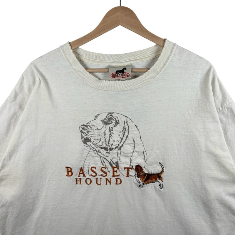 Vintage Basset Hound Dog Graphic T-Shirt