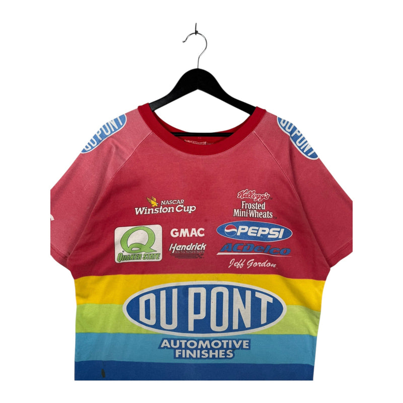 Vintage Jeff Gordon NASCAR DuPont Rainbow T-Shirt