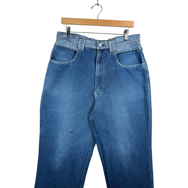 Vintage Buster Wide Leg Denim Jeans 33
