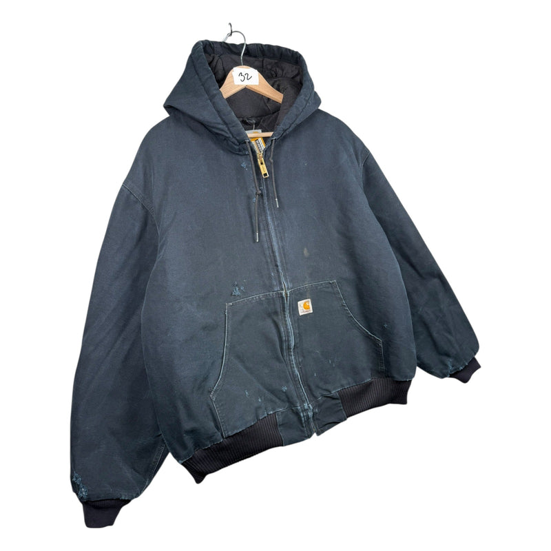 Vintage Carhartt Distressed Full Zip Hoodie