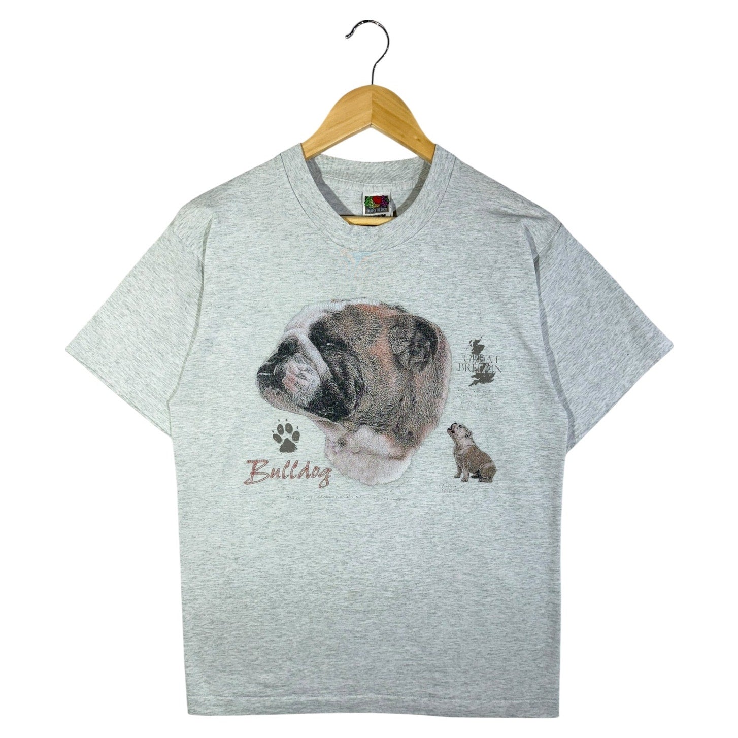 Vintage Great Britain Dog Graphic T-Shirt