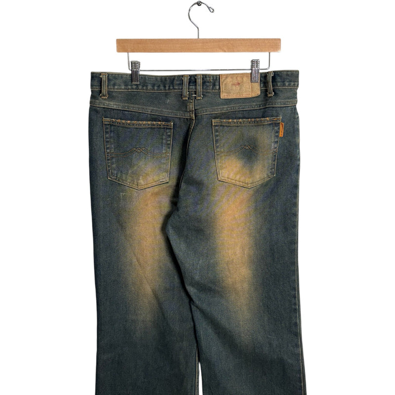 Y2K Great Variety Vintage Wash Wide Leg Denim Jeans 36x32