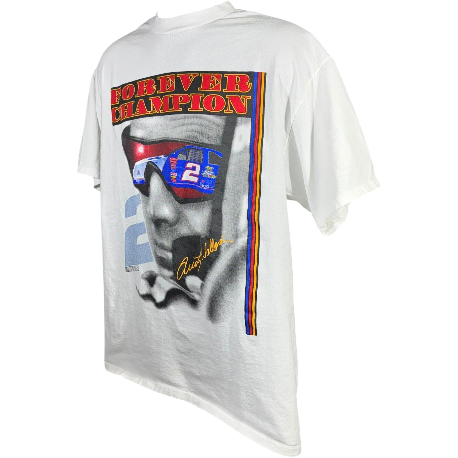 Vintage Rusty Wallace #2 "Forever Champion" Picture NASCAR Tee