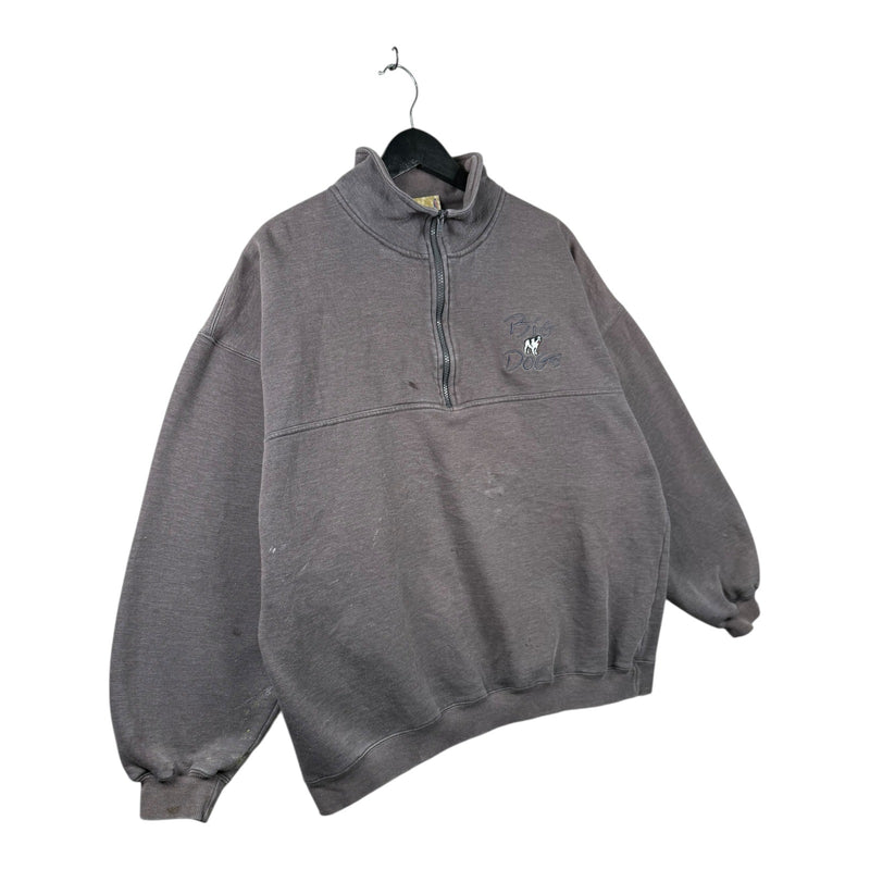Vintage Big Dogs 1/4 Zip Pullover Sweatshirt