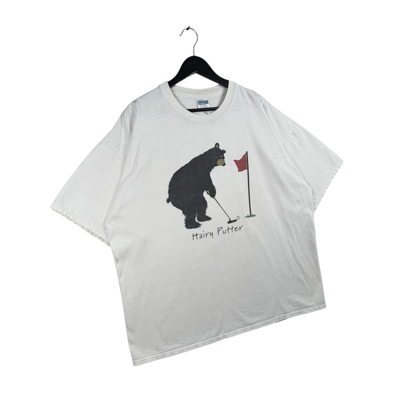 Vintage Hairy Putter Bear Gold Graphic T-Shirt