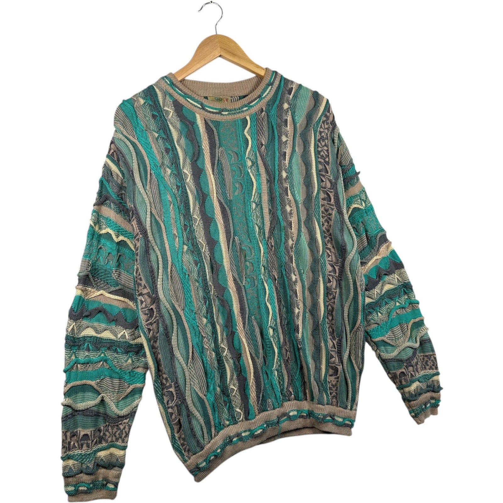 Vintage Coogi 3D Knit Textured Sweater