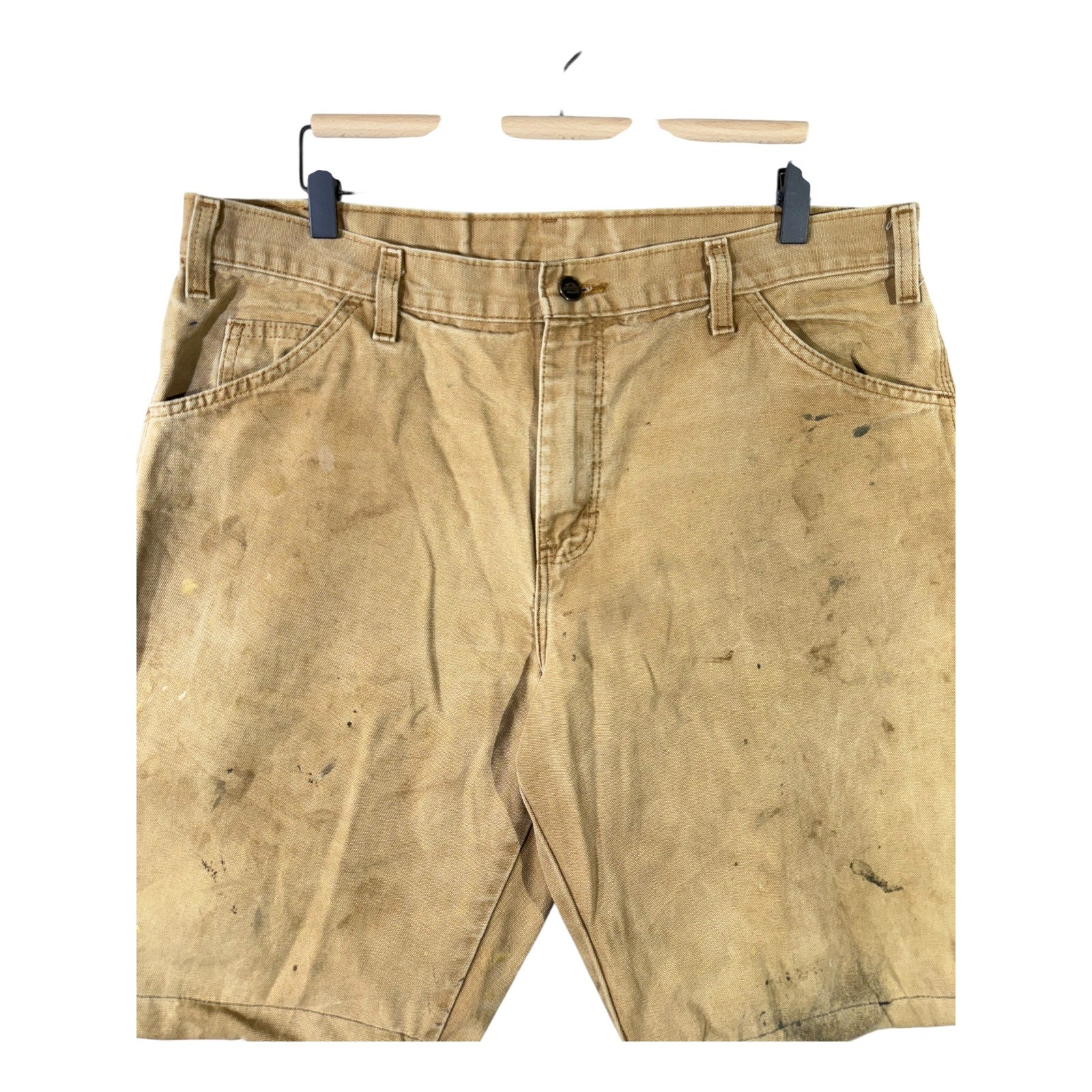 Vintage Dickies Splatter Carpenter Work Shorts 36