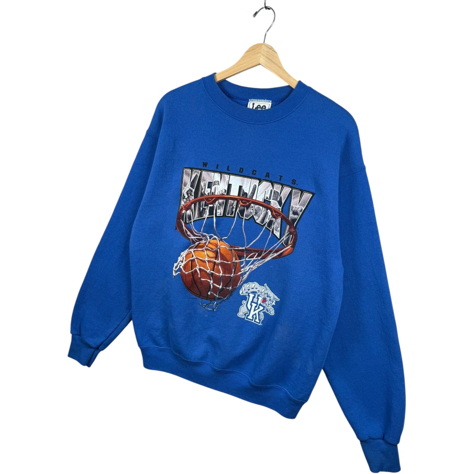 Vintage Lee Kentucky Wildcats Basketball NCAA Crewneck
