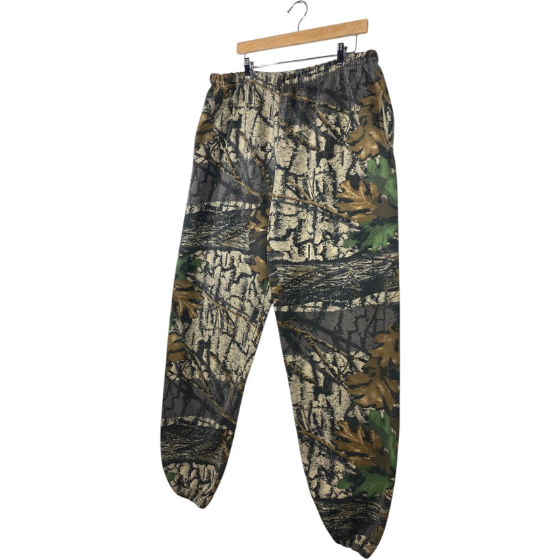 Vintage Woodland Camo Jogger Sweatpants 2X