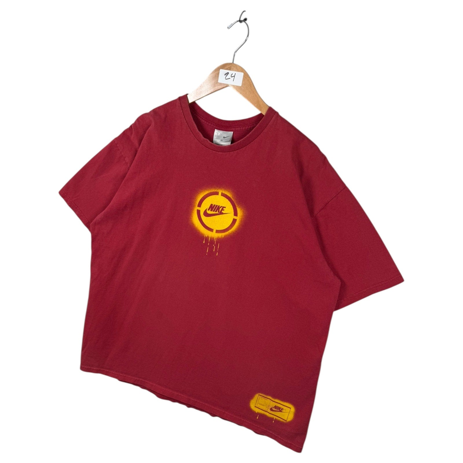 Vintage Nike Swoosh Spray Paint Graphic T-Shirt