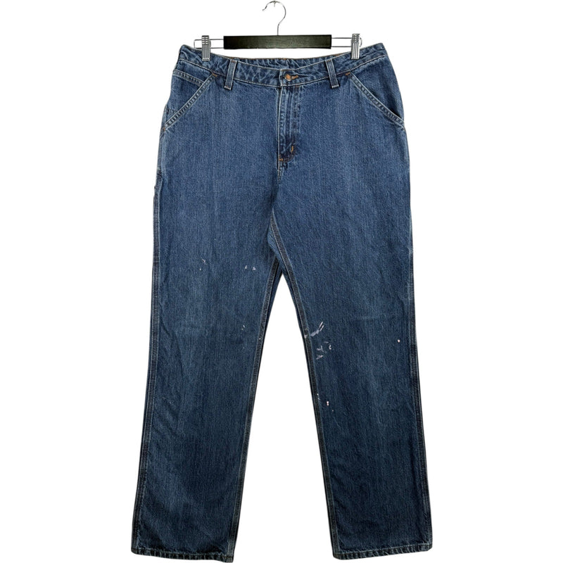 Vintage Carhartt Carpenter Straight Leg Denim Jeans 14x34