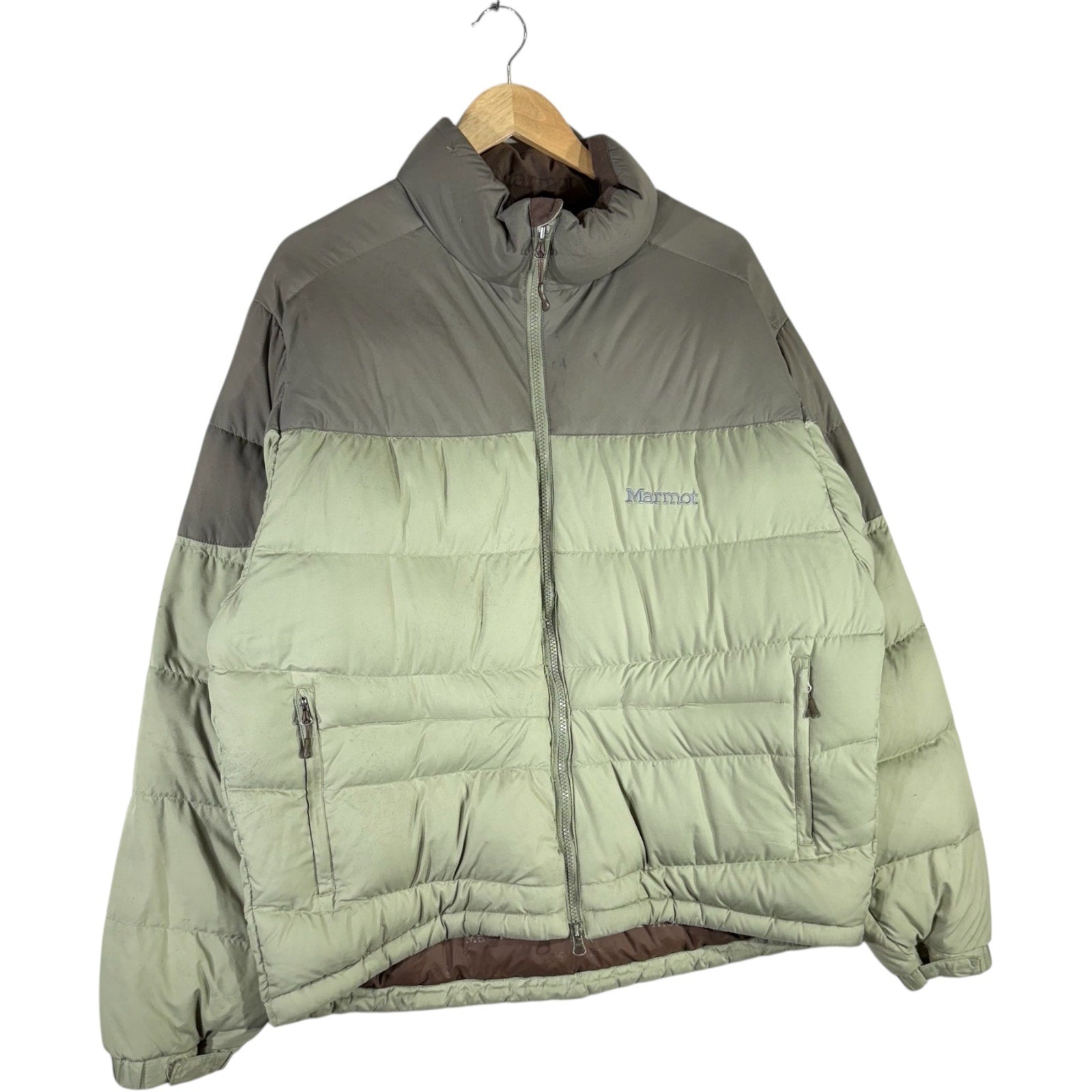 Vintage Marmot Colorblock Full Zip Puffer Jacket