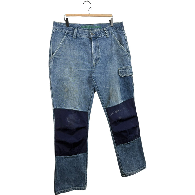 Vintage 24/7 Patched Carpenter Denim Jeans 36x32