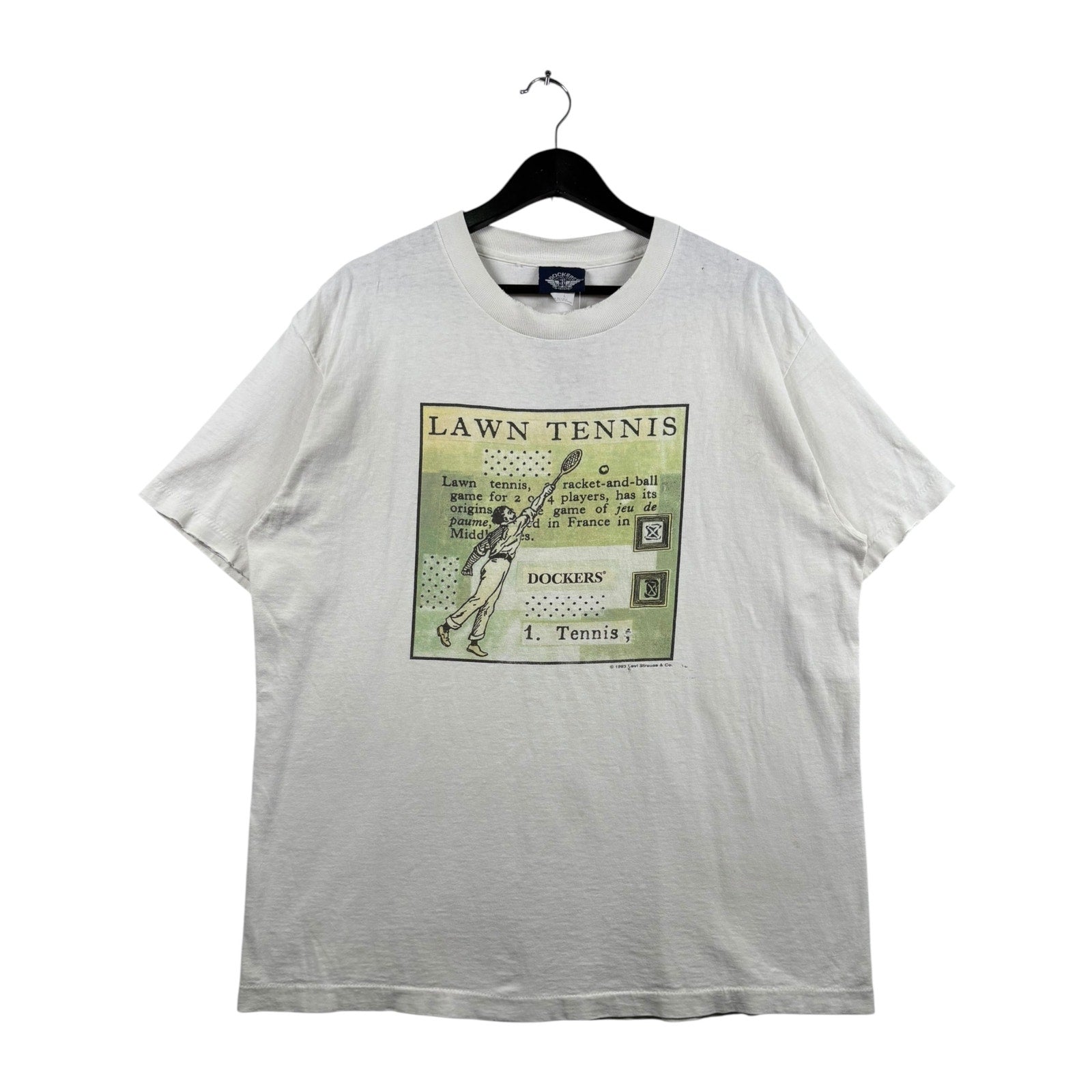 Vintage Dockers Lawn Tennis Graphic T-Shirt
