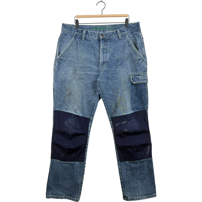 Vintage 24/7 Patched Carpenter Denim Jeans 36x32