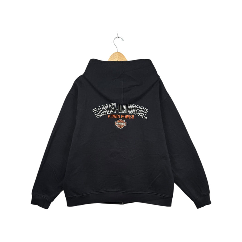 Vintage Harley Davidson V-Twin Power Graphic Hoodie