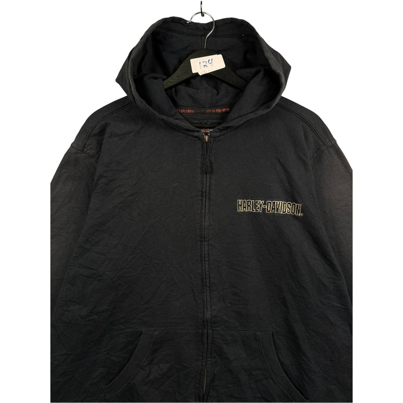Vintage Harley Davidson Motorcycles Full Zip Jacket Hoodie
