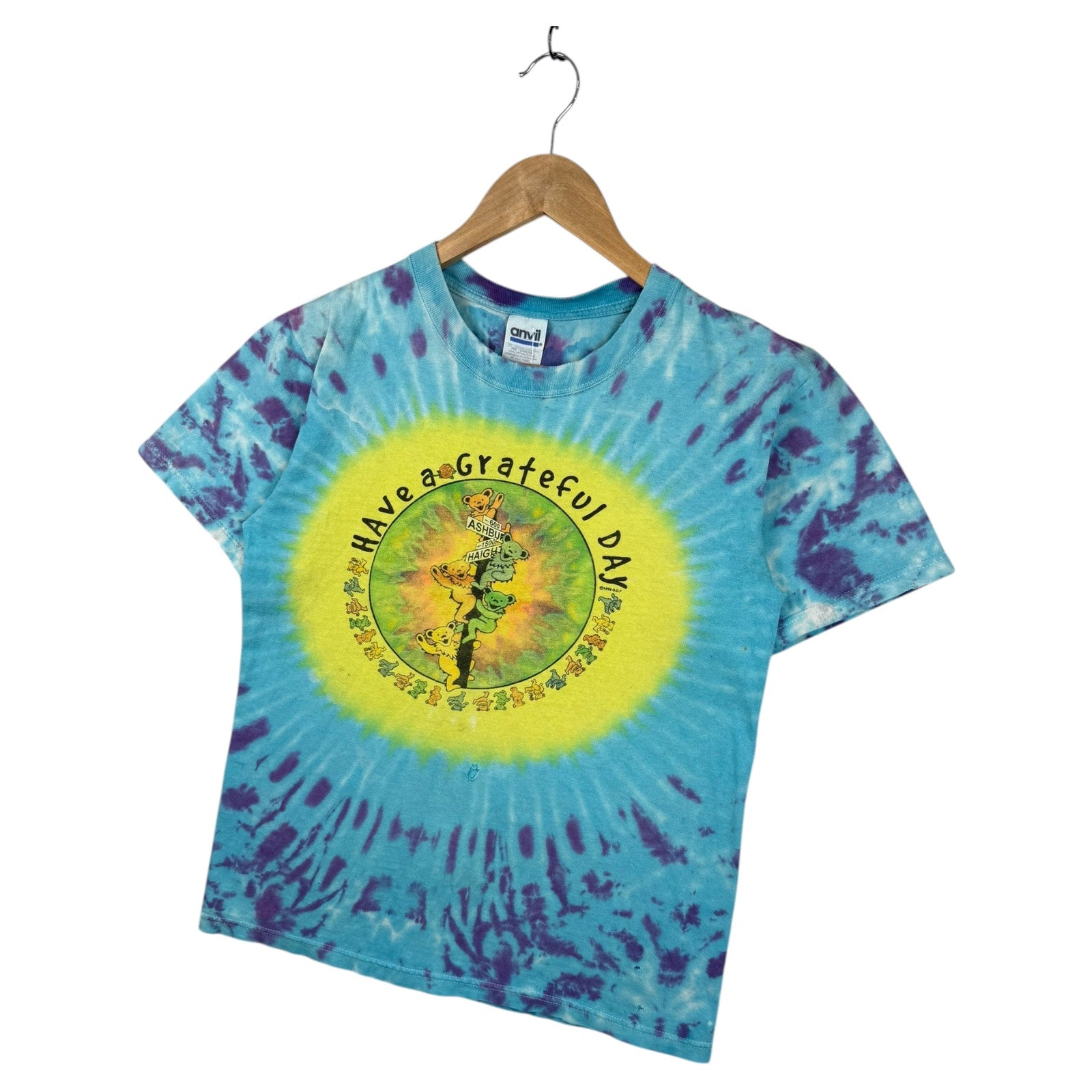 Vintage Grateful Day Dancing Bears Tie Dye T-Shirt