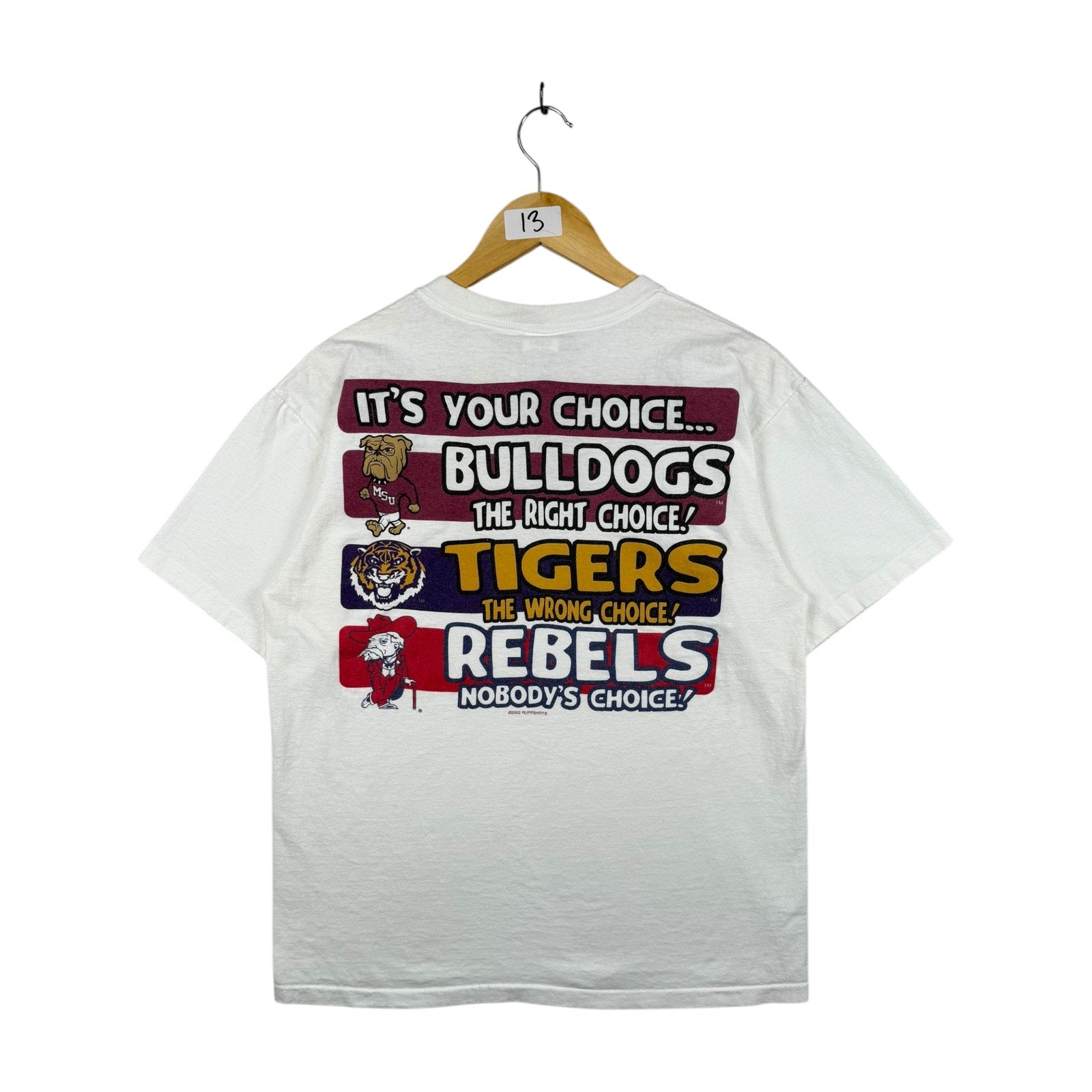 Vintage Mississippi State Bulldogs vs LSU Tigers Ole Miss Rebels T-Shirt