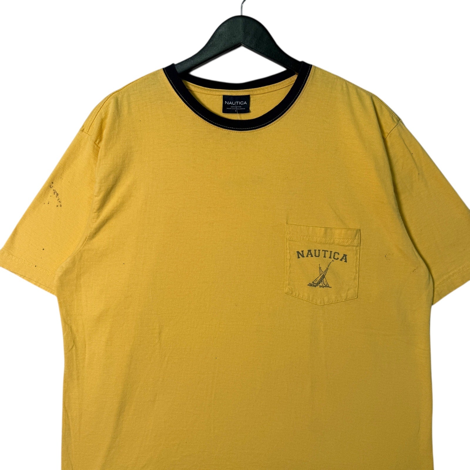 Vintage Nautica Sailboat Pocket Tee