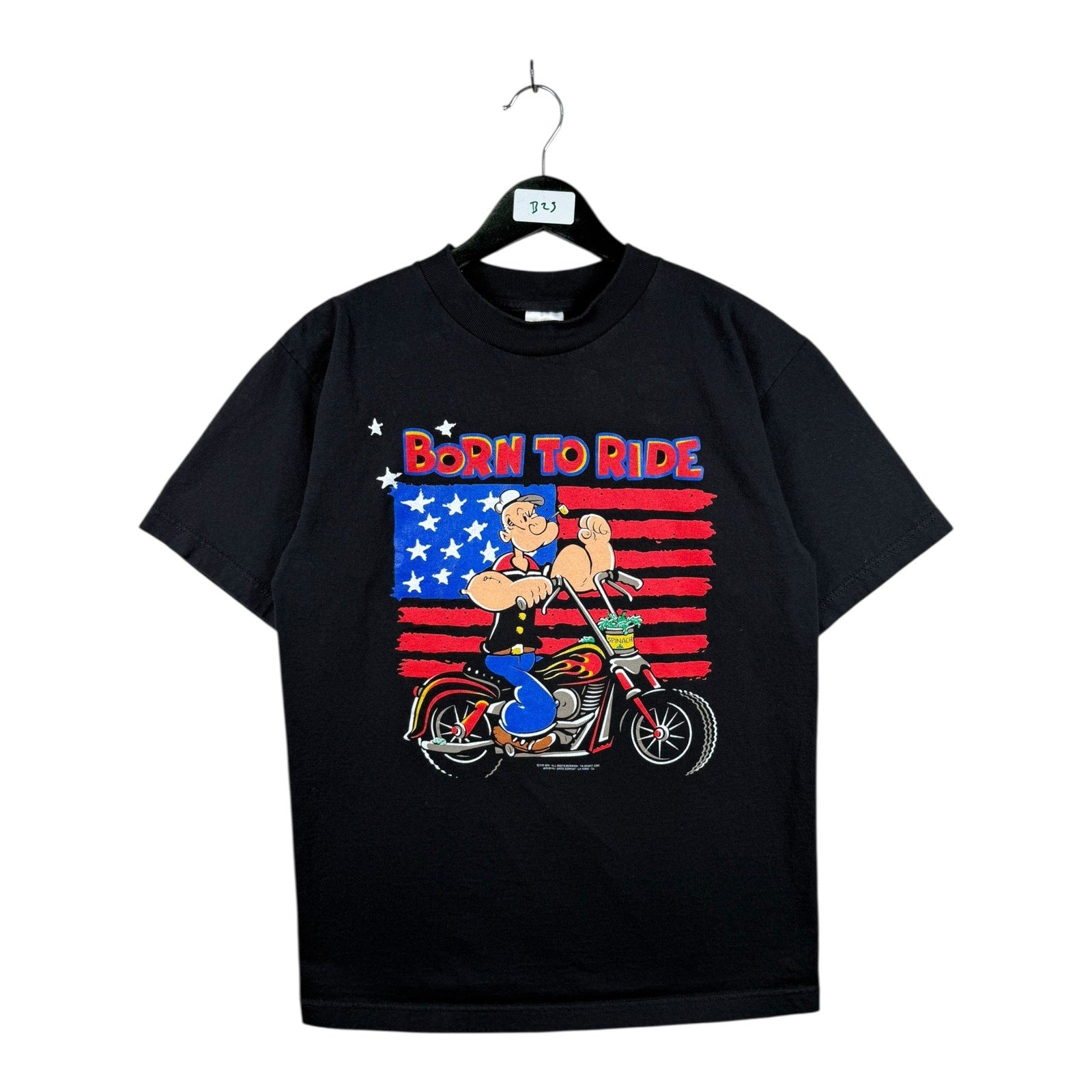 Vintage Popeye Born To Ride 1999 T-Shirt
