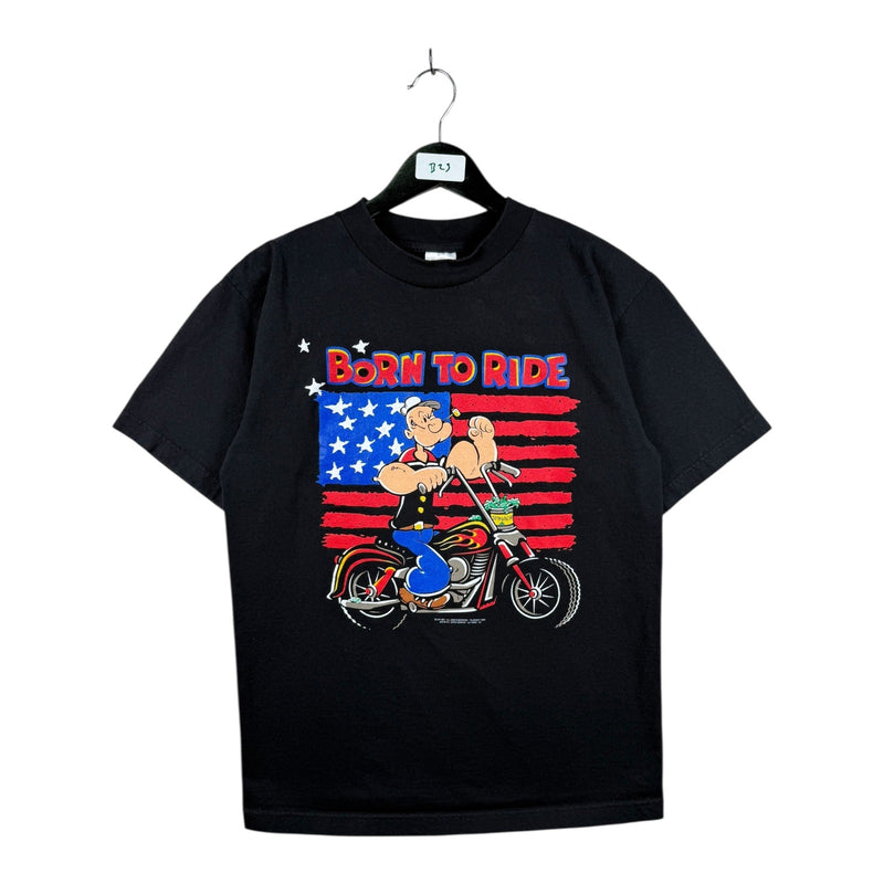 Vintage Popeye Born To Ride 1999 T-Shirt