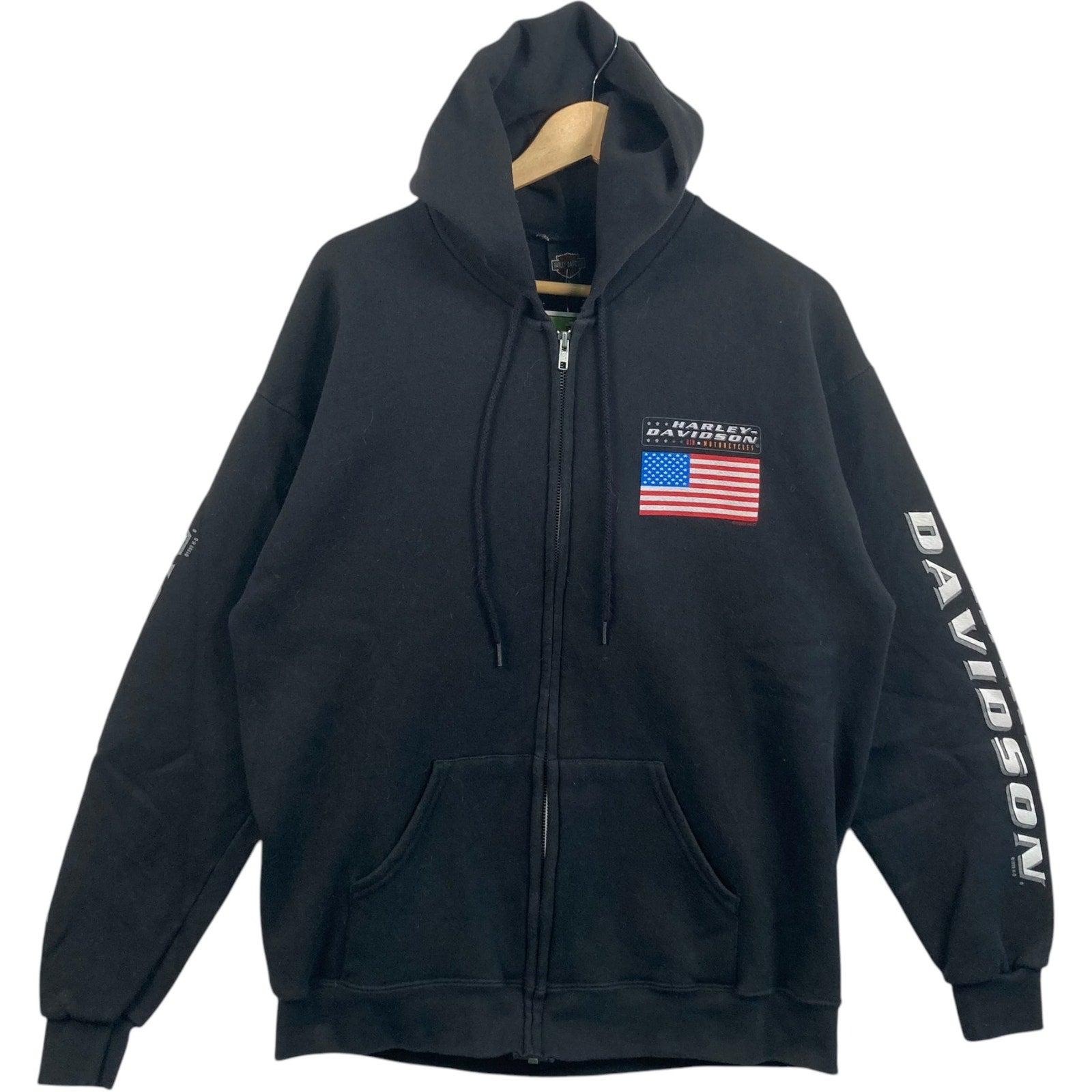 Vintage Harley Davidson Portsmouth, VA Full Zip Hoodie