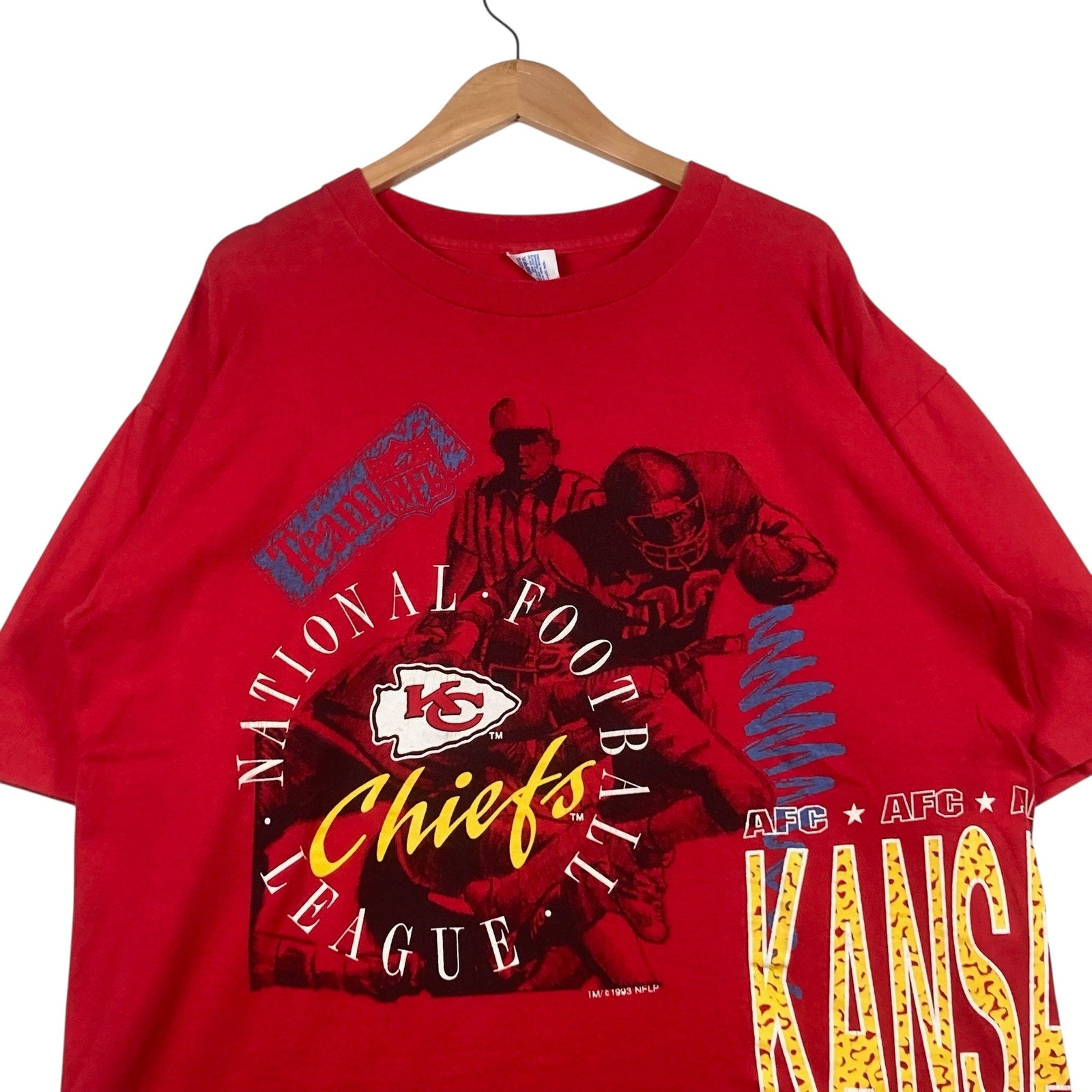 Vintage 1993 Kansas City Chiefs All Over Print Tee