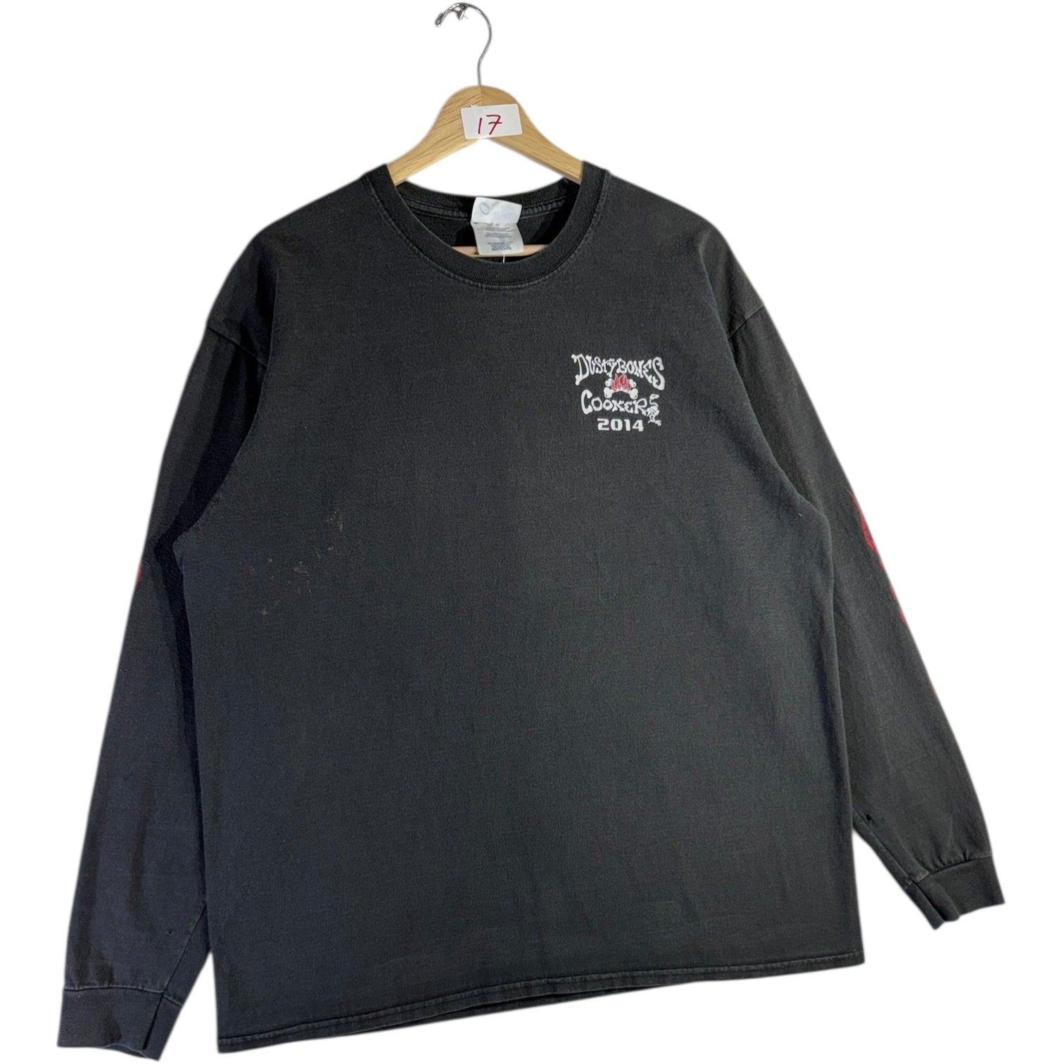 Vintage Dusty Bones Cookers Skeleton Long Sleeve