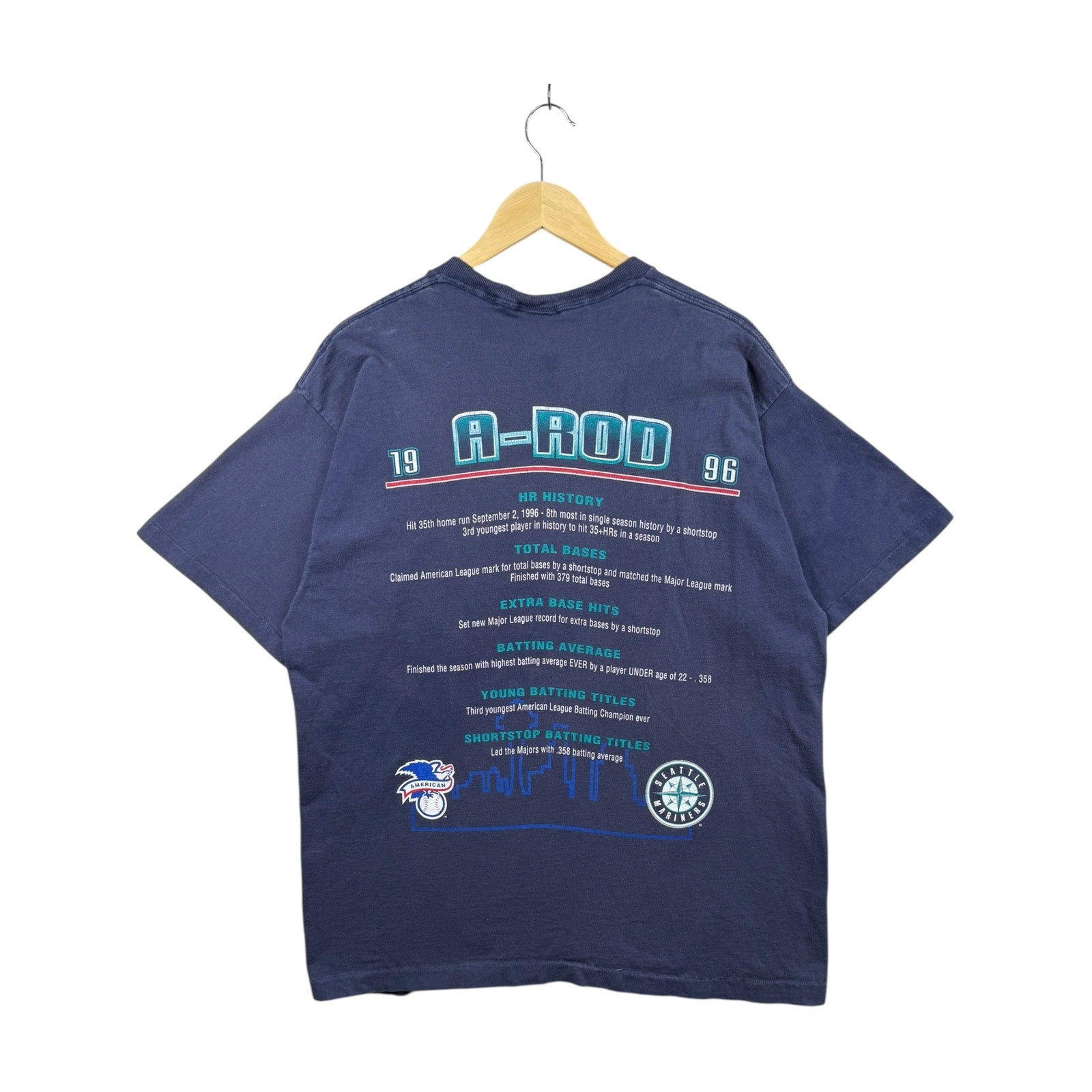 Vintage Seattle Mariners Alex Rodriguez MLB T-Shirt