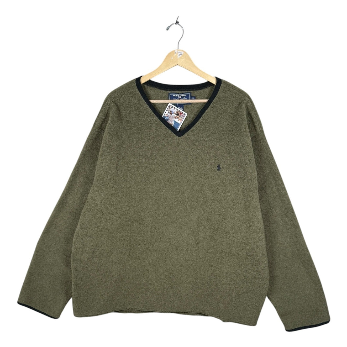 Vintage Polo Sport Ralph Lauren Fleece V-Neck Sweater