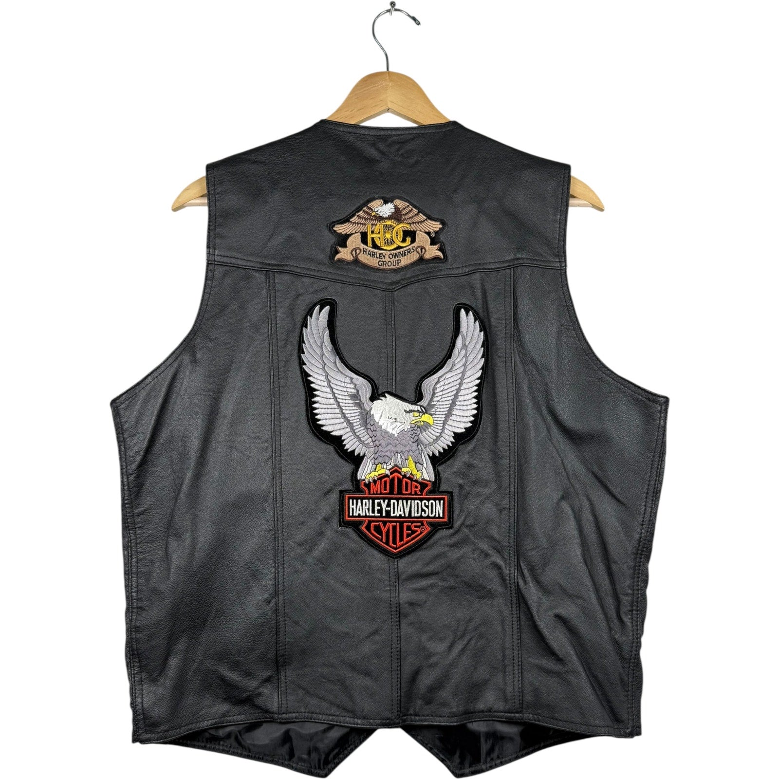 Vintage Harley Davidson Pins & Patches Biker Vest