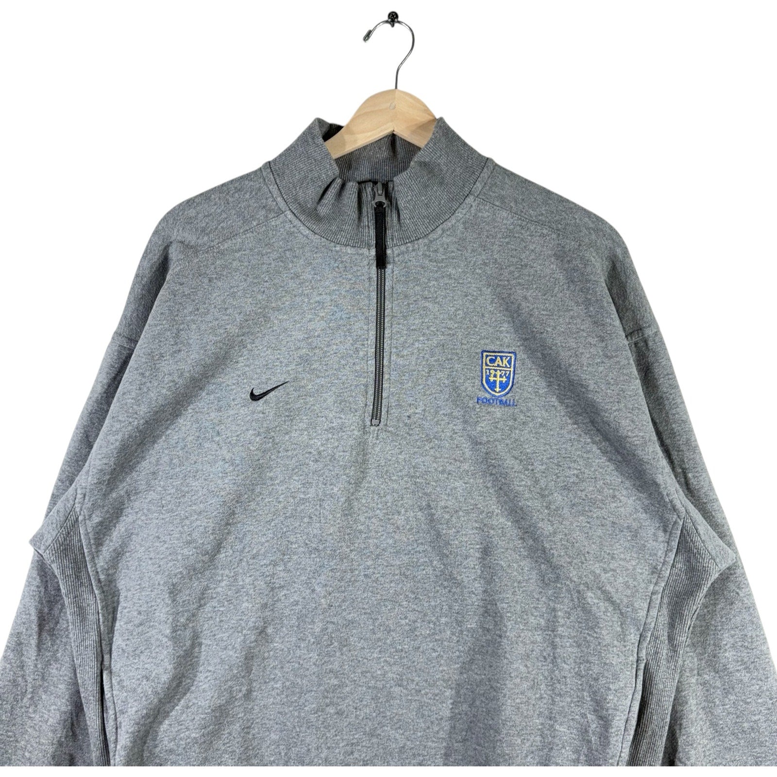 Vintage Nike Christian Academy Of Knoxville Football 1/4 Zip Sweater