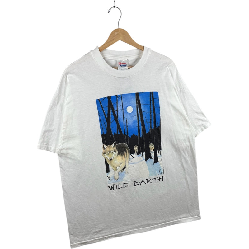 Vintage Wild Earth Wolf Moon T-Shirt XL