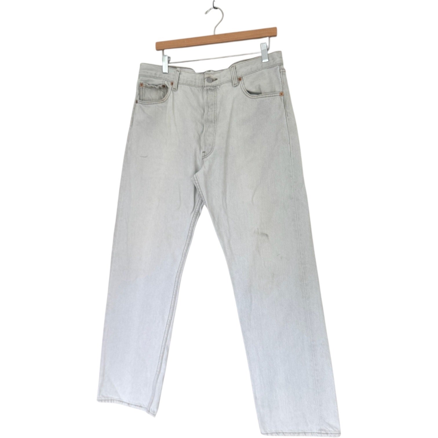 Vintage Levi's 501 Light Wash Straight Leg Jeans 34x29