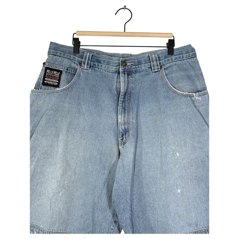 Vintage Pelle Pelle Straight Leg Carpenter Jean Denim Shorts 42
