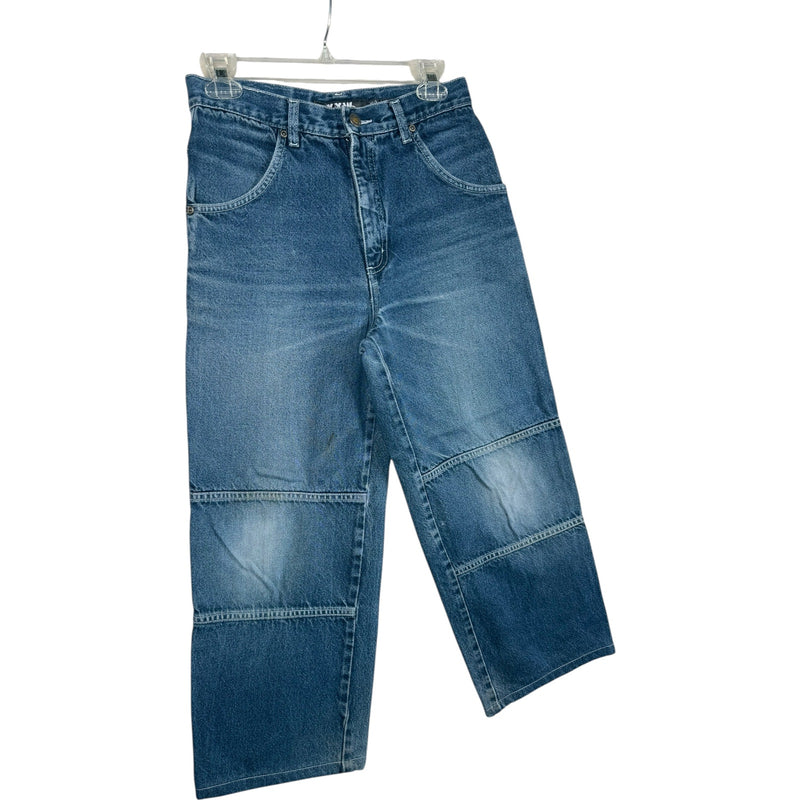 Vintage XXW Gamecore Patch Wide Leg Denim Pants 28