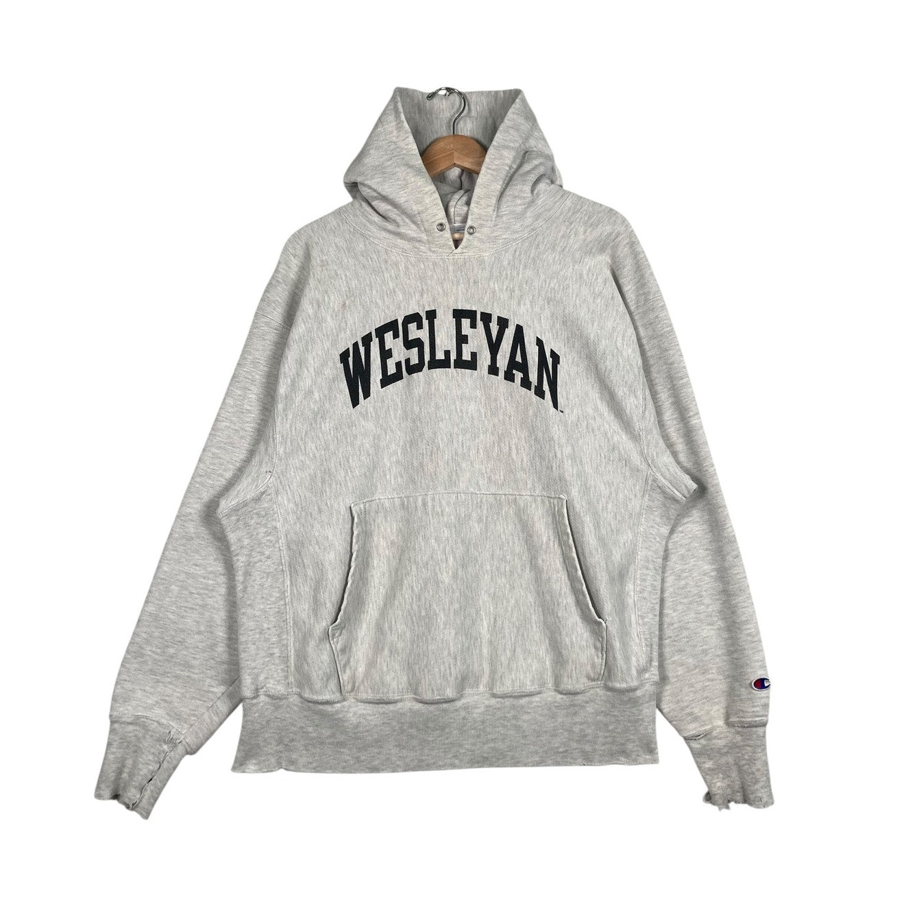 Vintage Wesleyan University Reverse Weave Hoodie
